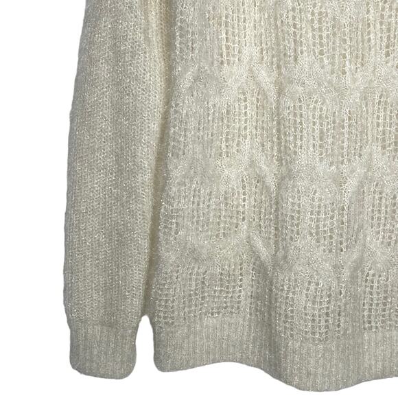 Soft Surroundings Womens Size Small Noemi Sparkly Metallic Sweater Pullover - Picture 4 of 9